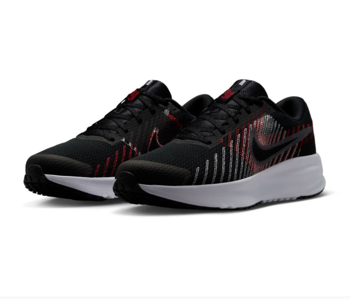Nike Run Swift Sneakers - Black, Red & White
