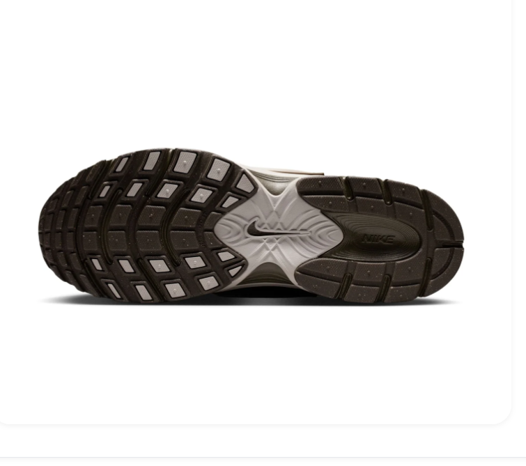 Nike Running-Style Sneakers - Dark Olive & Silver Gray