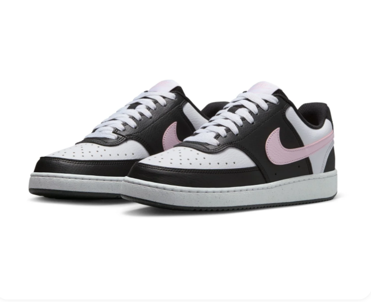 Nike Low-Top Sneakers - Black, White & Pale Pink