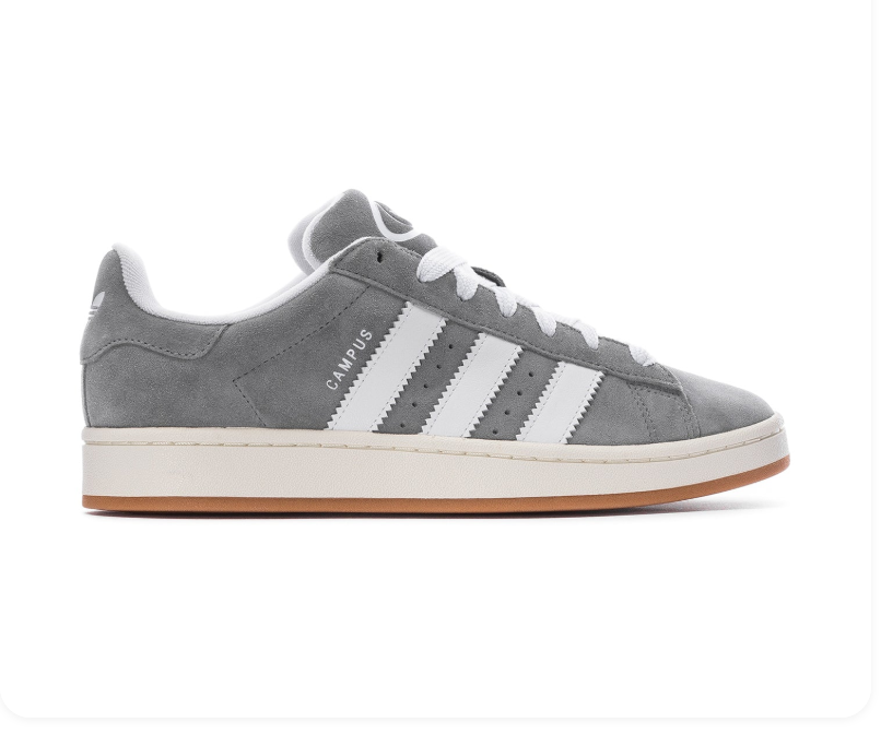 adidas Campus Sneakers – Grey, White & Gum