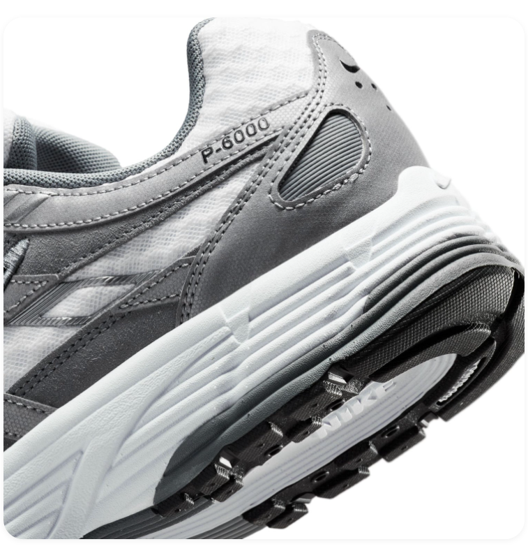 Nike P-6000 Sneakers - Gray, White & Black