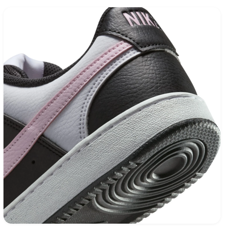 Nike Low-Top Sneakers - Black, White & Pale Pink