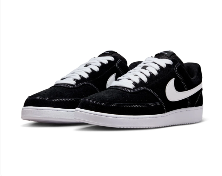 Nike Court Vision Low Sneakers - Black & White