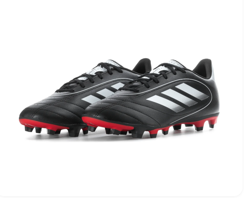 adidas Goletto Soccer Cleats – Black, White & Red