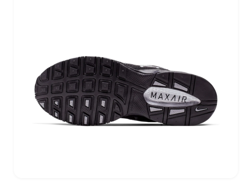 Nike Air Max Sneakers - Black & Metallic Silver