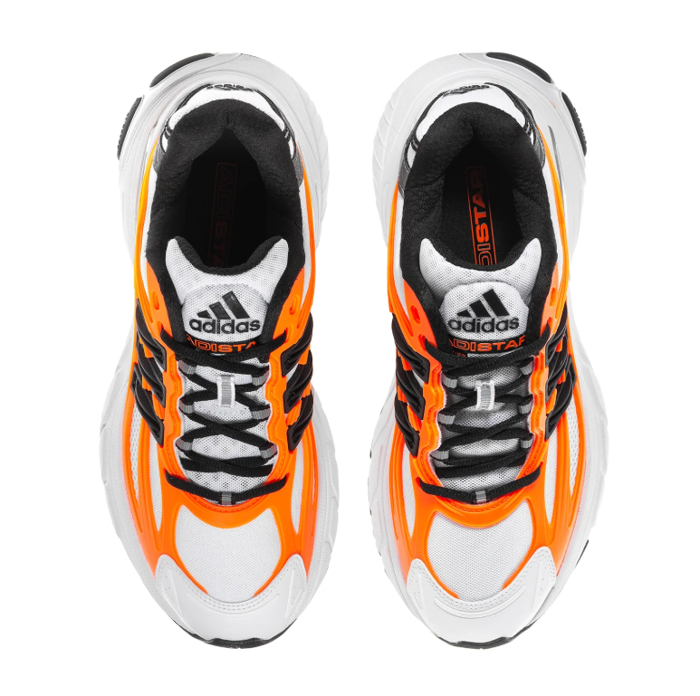 adidas Adistar Sneakers – White, Bright Orange & Black
