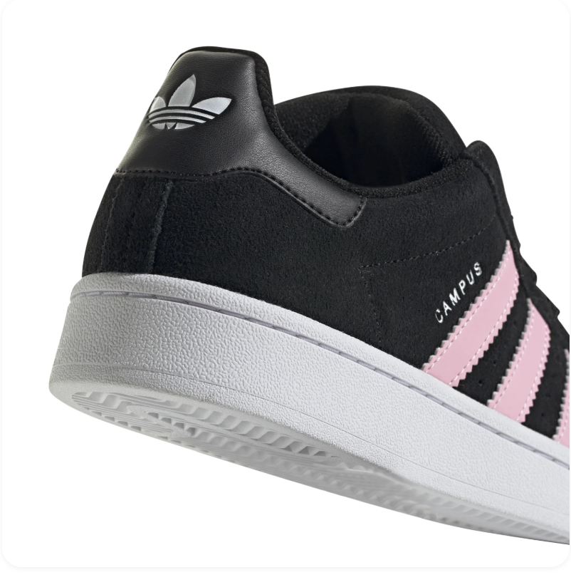 adidas Campus Sneakers – Black, Pink & White