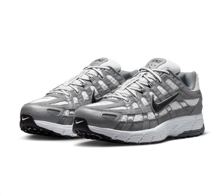 Nike P-6000 Sneakers - Gray, White & Black