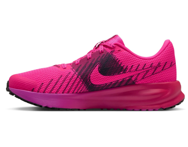Nike Running-Style Sneakers - Hot Pink & Black