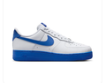 Nike Air Force 1 Low Sneakers - White with Royal Blue Soles