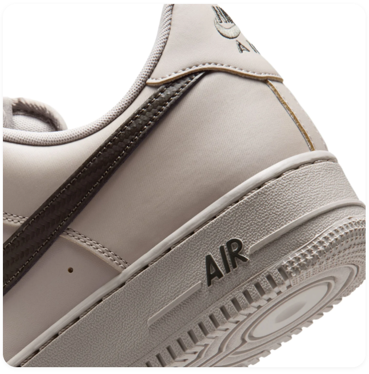 Nike Air Force 1 Low Sneakers - Light Taupe & Dark Brown