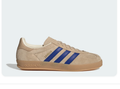 adidas Gazelle Sneakers – Beige & Royal Blue with Gum Sole