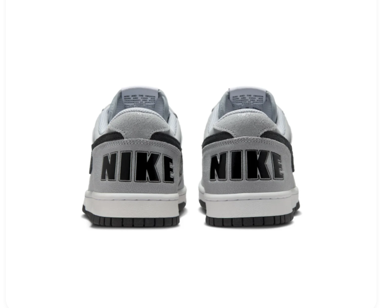 Nike Low-Top Sneakers - Light Gray, Black & White