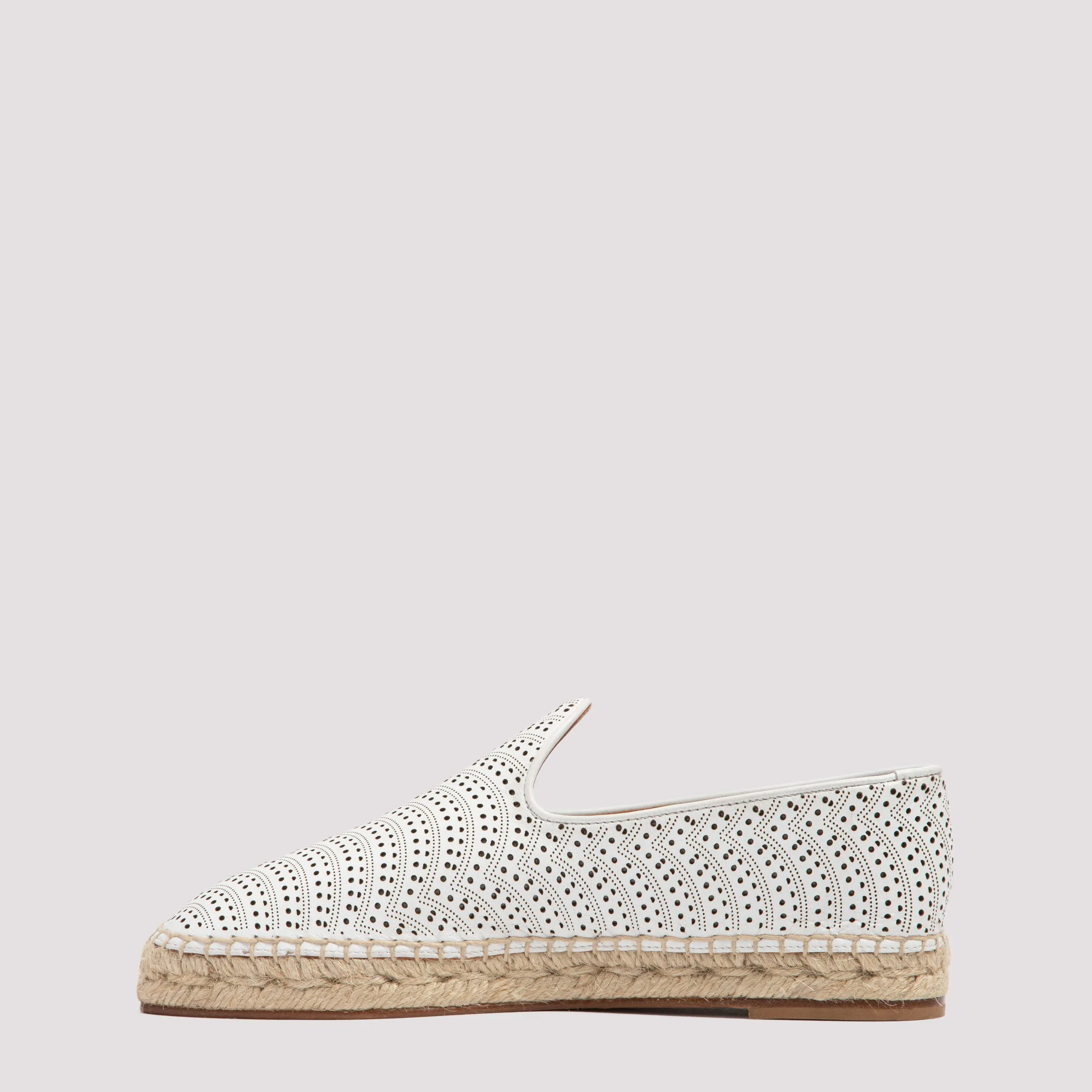 Alaïa Openwork Flat Espadrilles