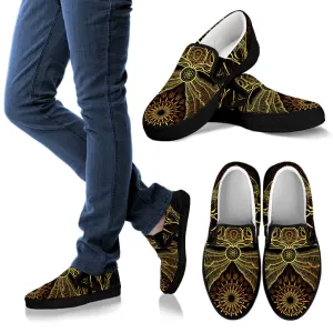 ANCIENT GLYPH MENS SLIP ONS | YANTRART