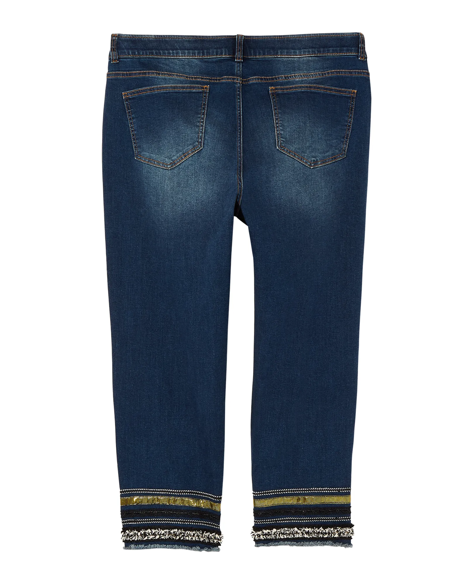 Astor Ankle Skinny with Fashion Hem Detail | Dark Wash