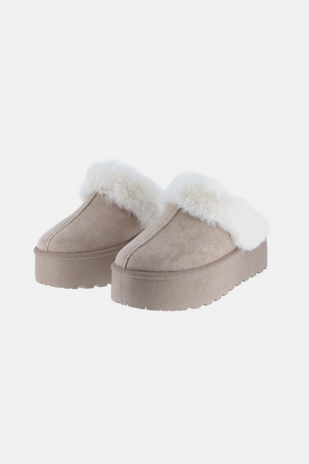 BE. Shoe Weeboo  Taupe Snow Slippers