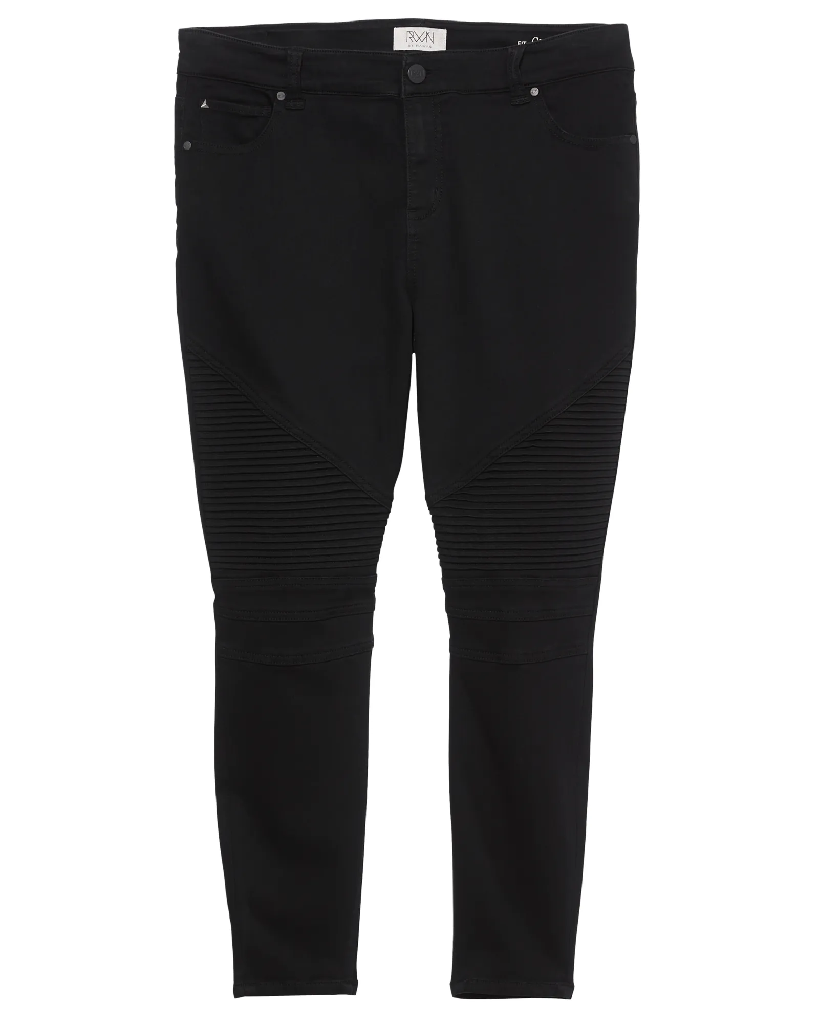 Bennett Moto Detail Skinny Jean | Black