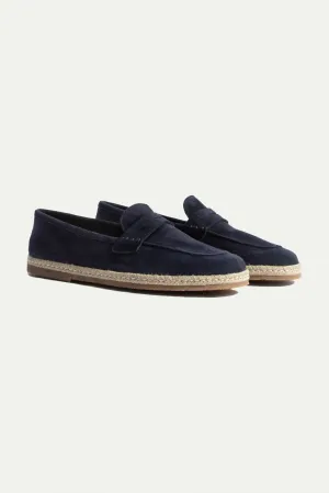 Blue suede espadrilles - Made In Italy