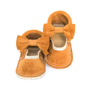 Bow Mary Janes - Moab Suede