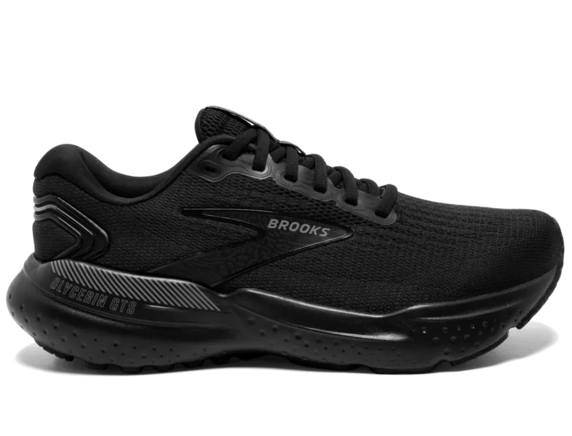 Brooks Glycerin GTS 21 Womens Running - Black / Black / Ebony