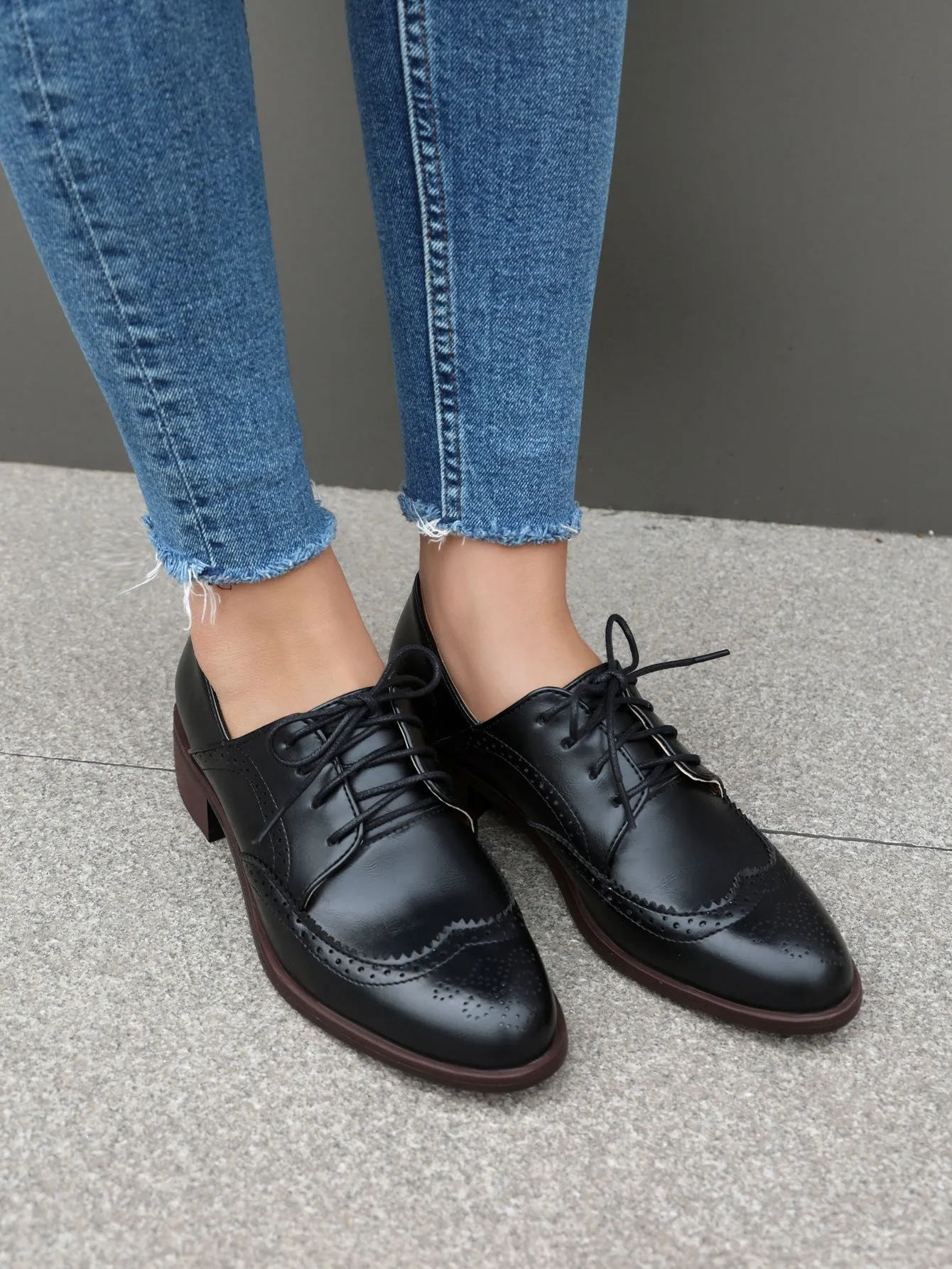 elveswallet Business casual Lace-up Brogues Shoes