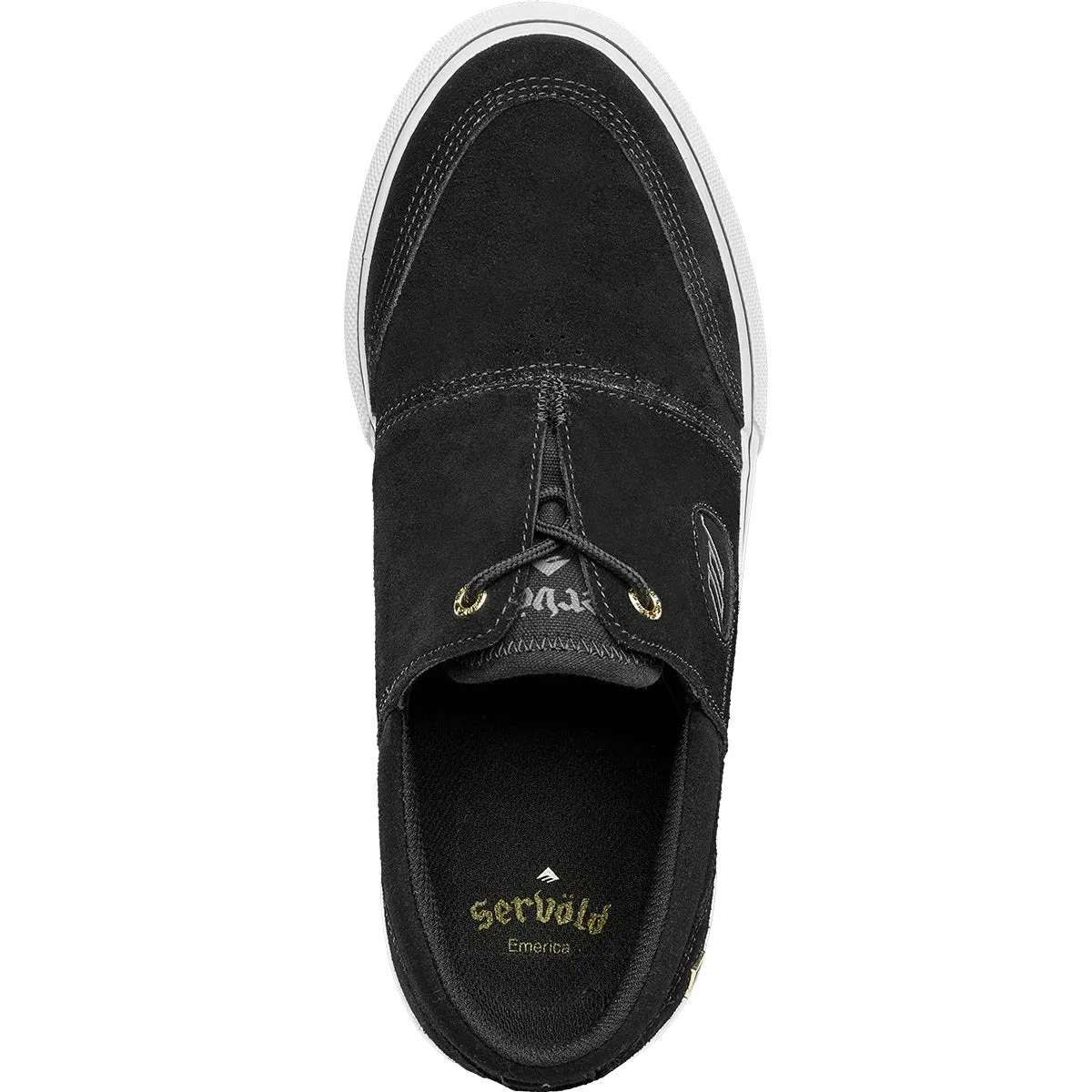 Emerica Shoes Servold - Black/White/Gold