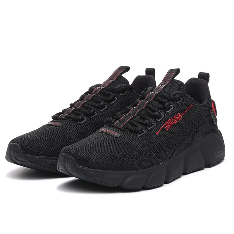 Erke Jogging Shoes Men Running Black/Red 11120120402-004