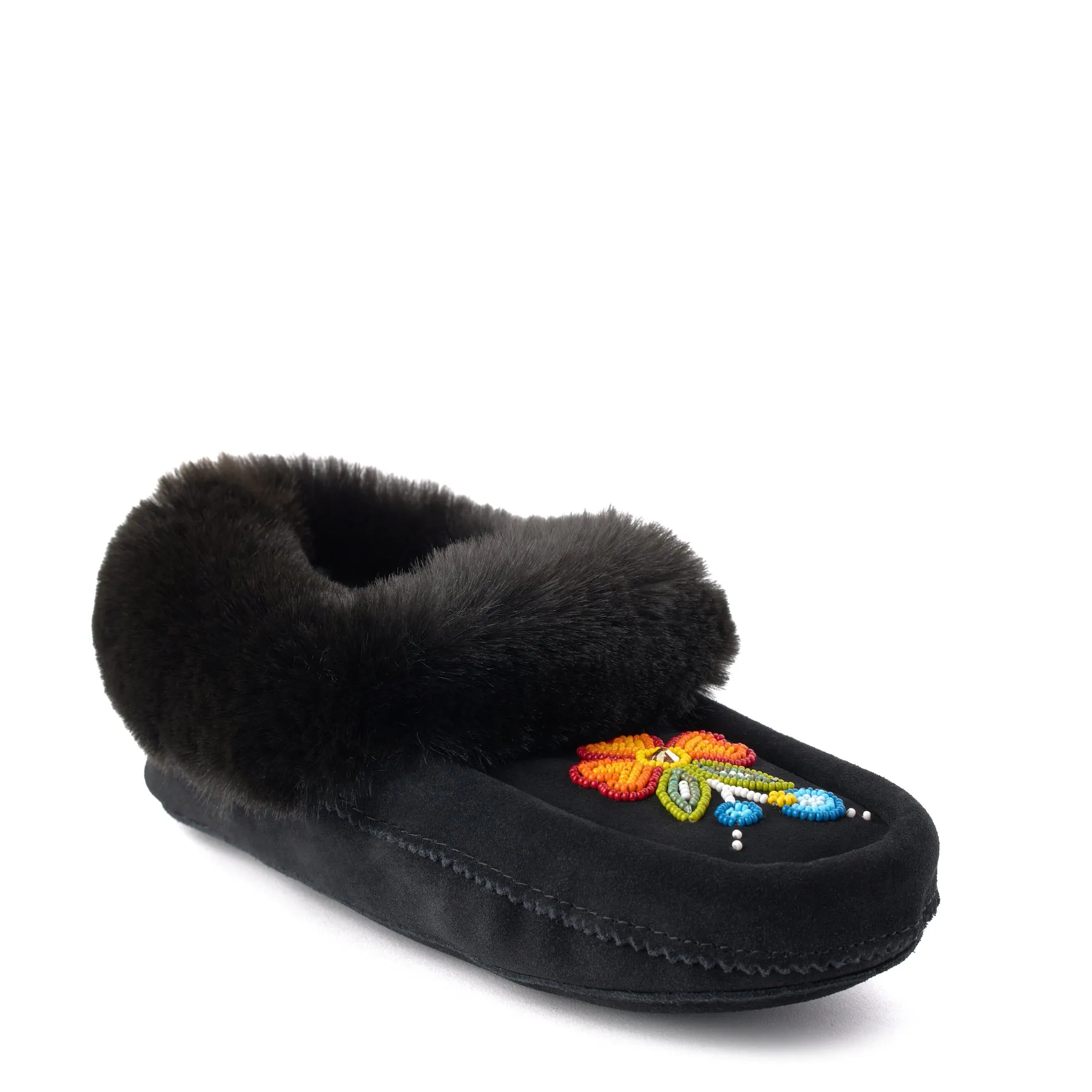 Faux Fur Bloom Moccasin