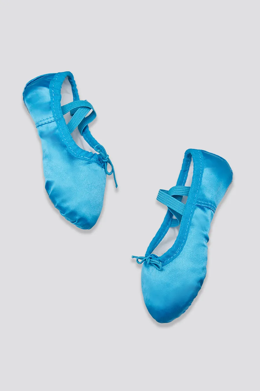 Girl's Blue Ballet Shoes - Satin