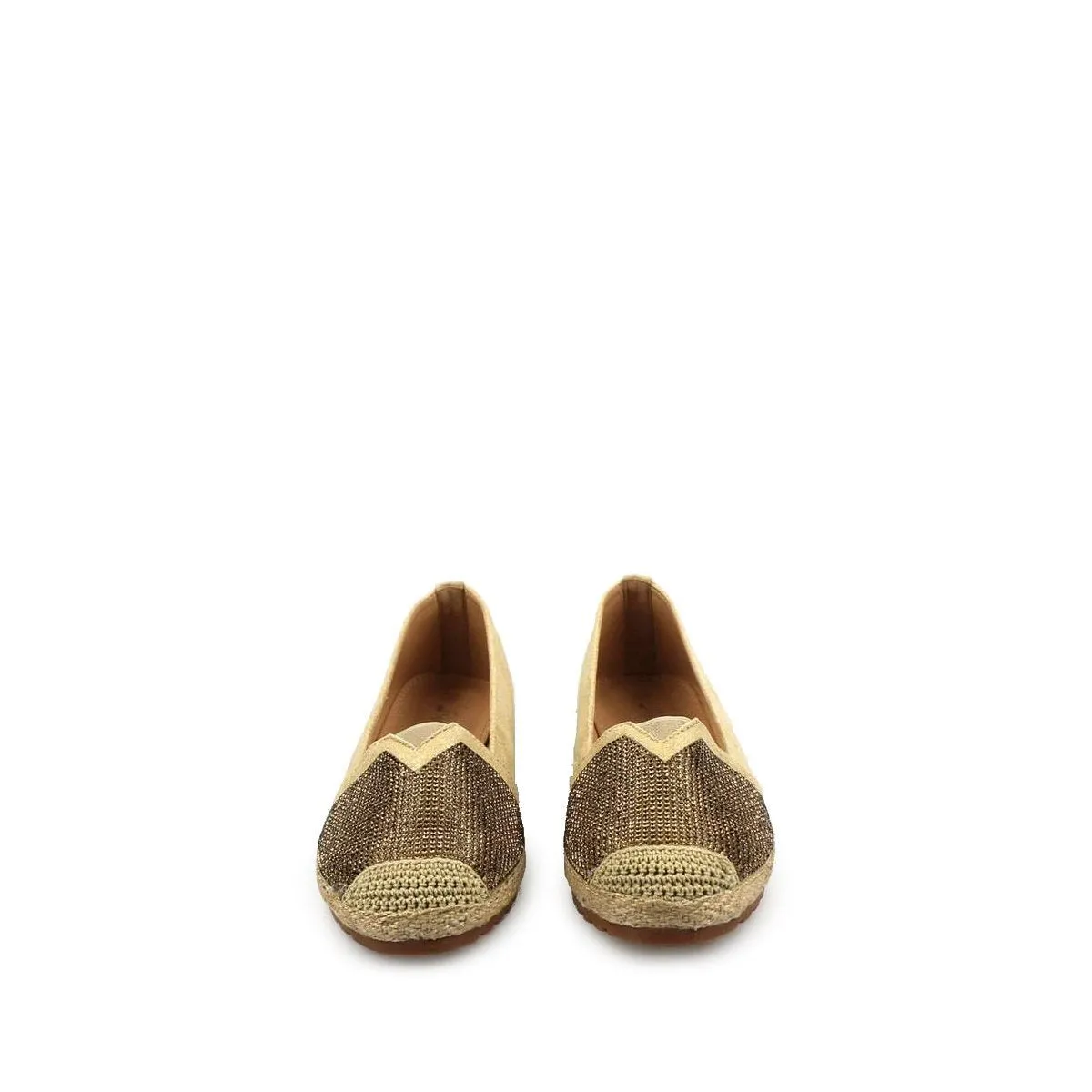 HELENA Flat Espadrille With Diamante Shoe