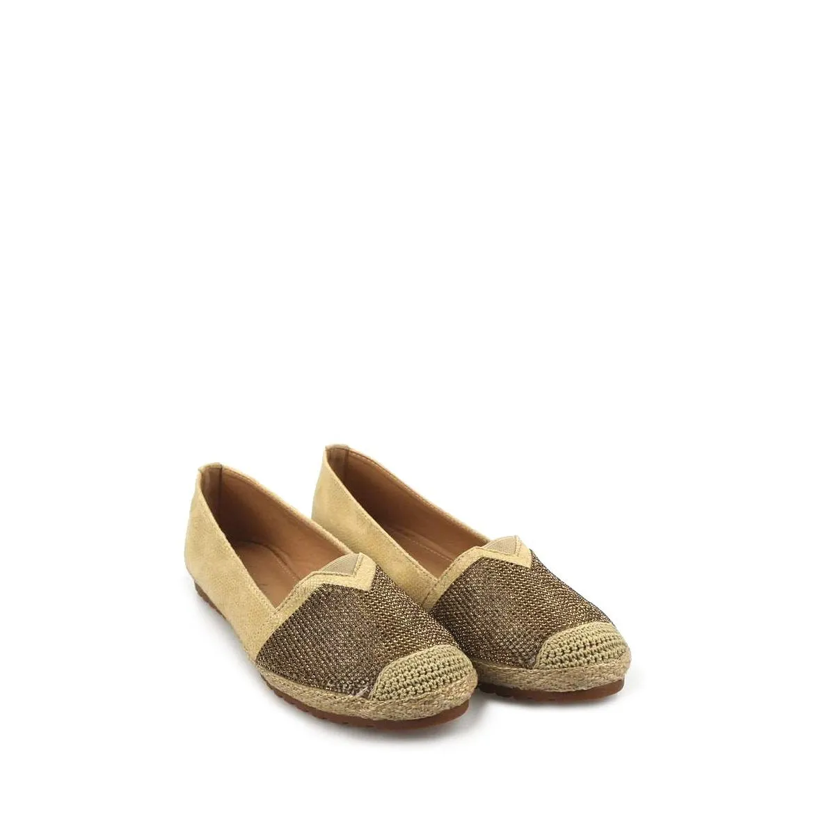 HELENA Flat Espadrille With Diamante Shoe