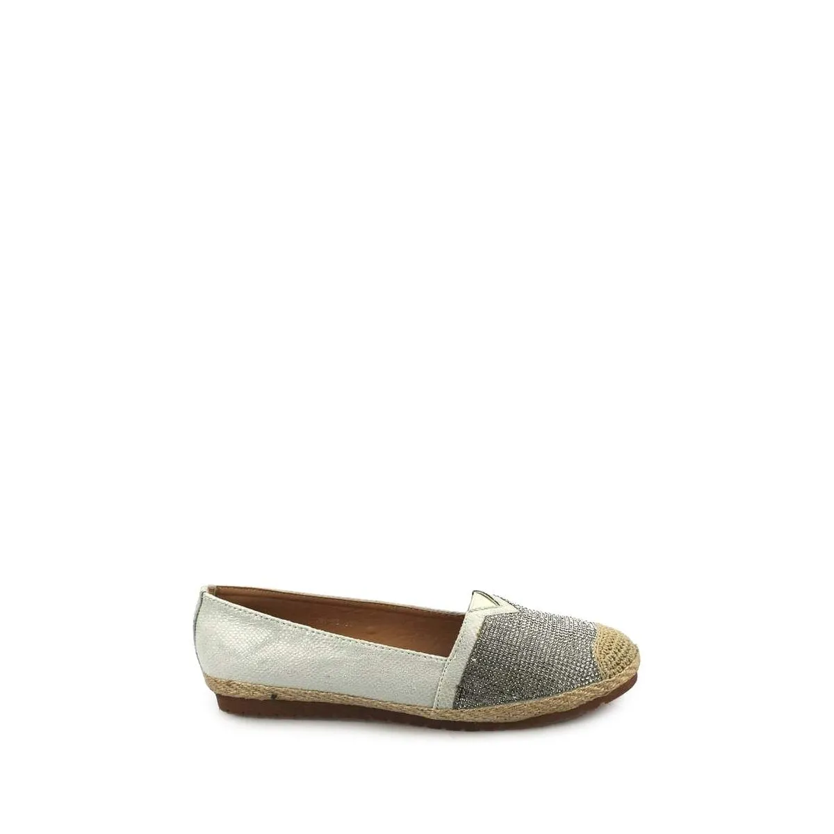 HELENA Flat Espadrille With Diamante Shoe