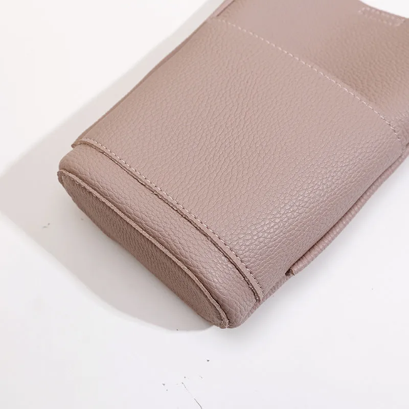 High-grade Soft Leather Mobile Phone Bag Female Crossbody