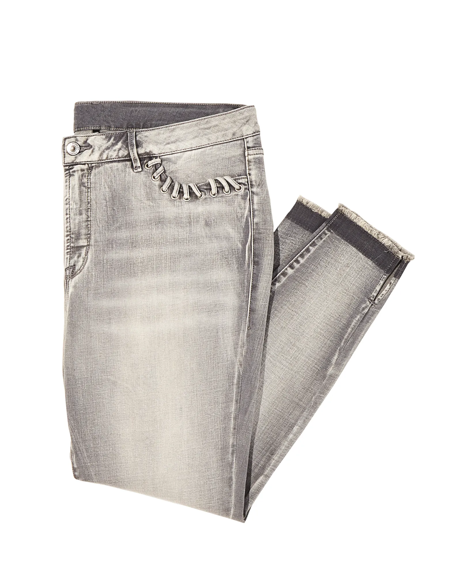 Jay Rocker Whipstitch Skinny Jean | Light Grey