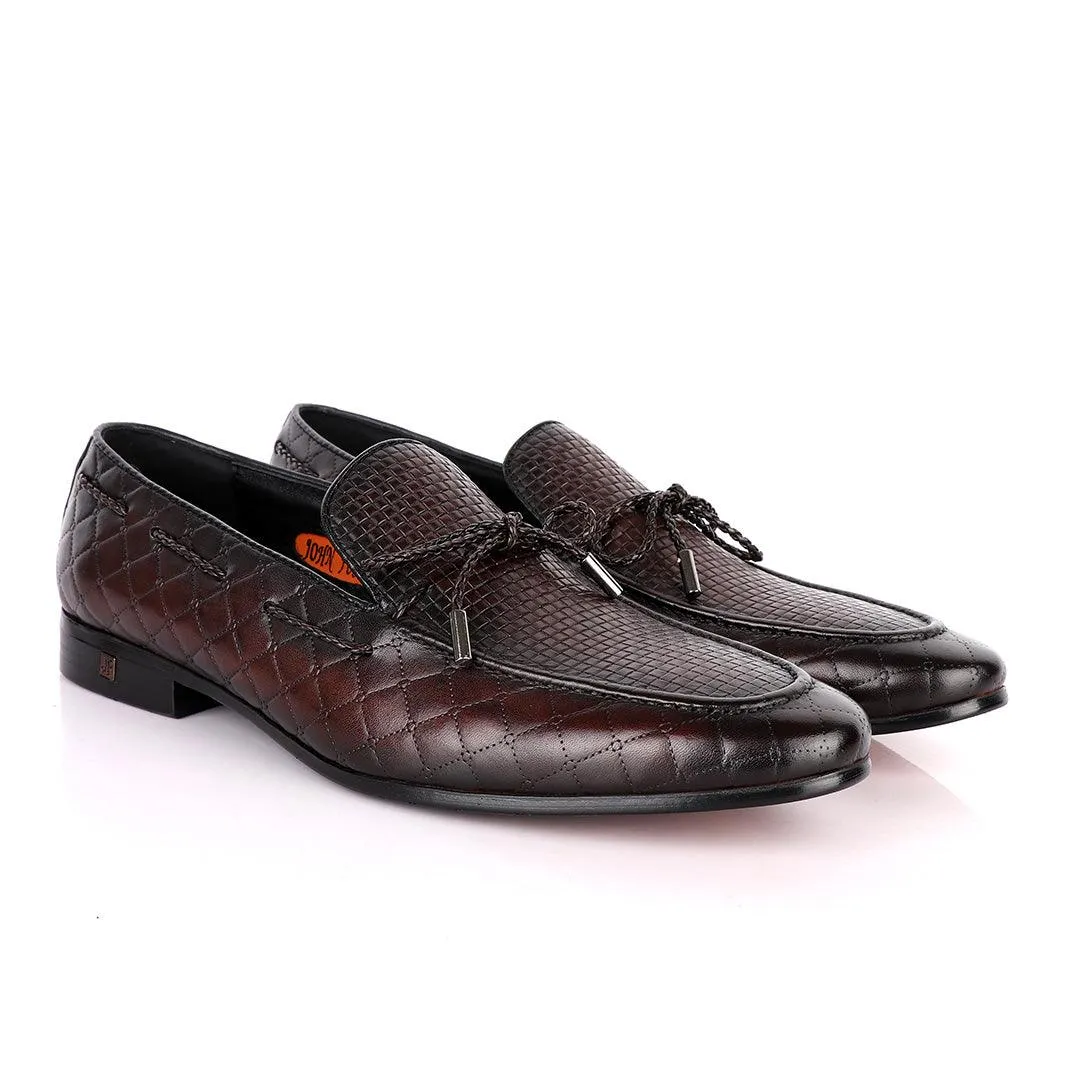 John Foster Classic Coffee Leather Formal Shoe