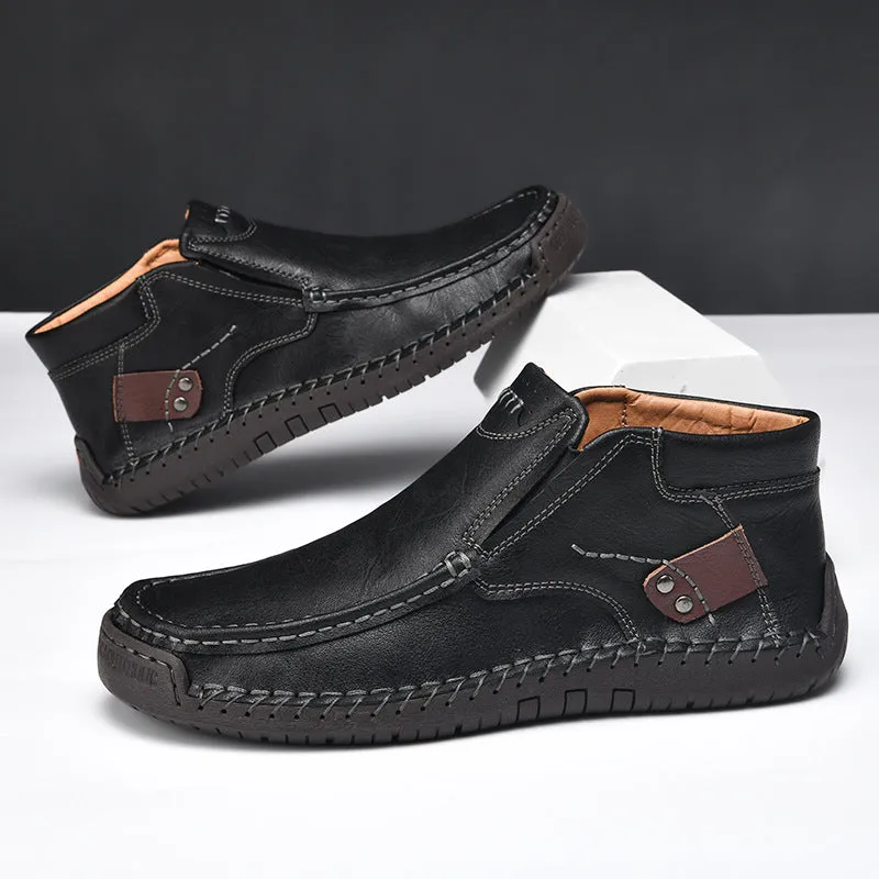 Leather Shoes Spring  Flat Handmade