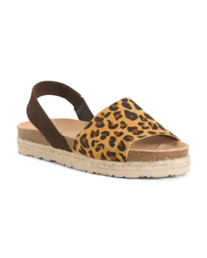 Leopard Leather Espadrilles