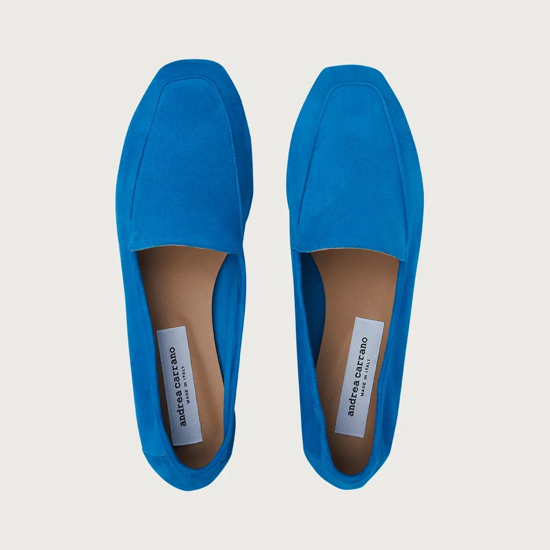 Mare Turquoise Blue Suede