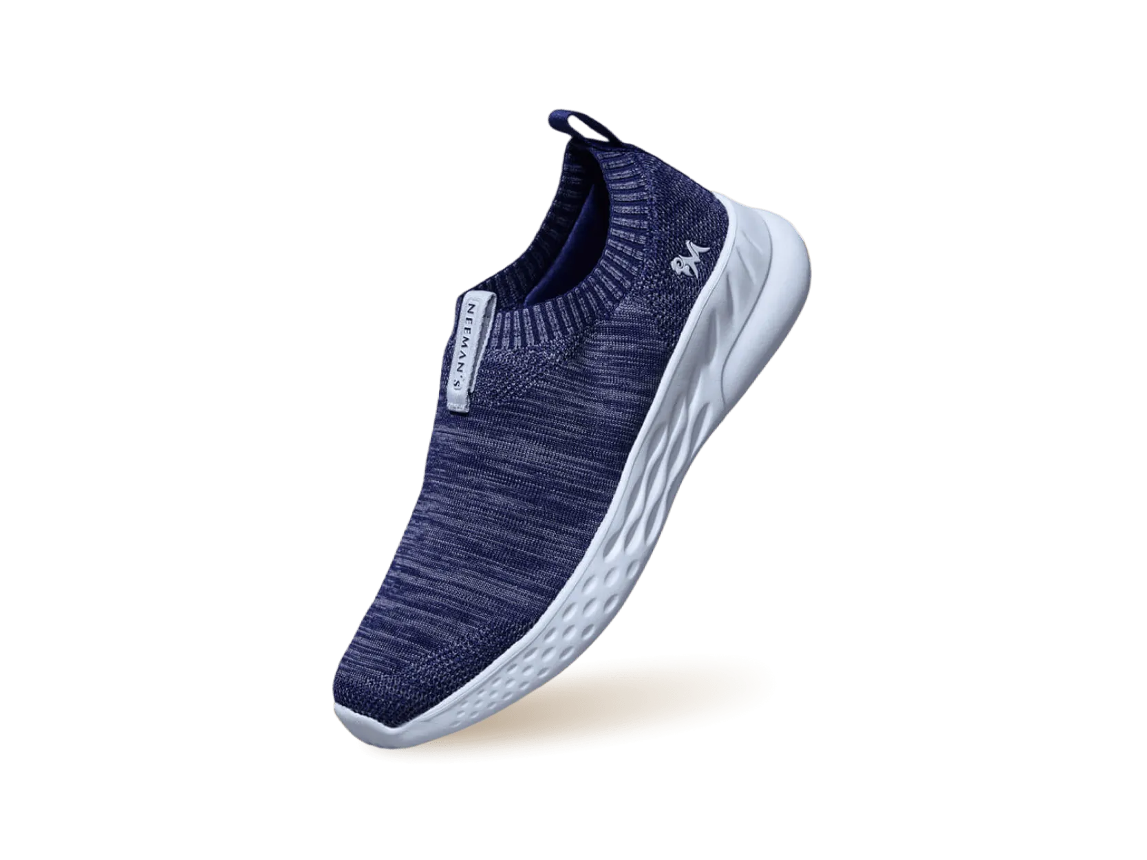 Melange Slip Ons : Navy