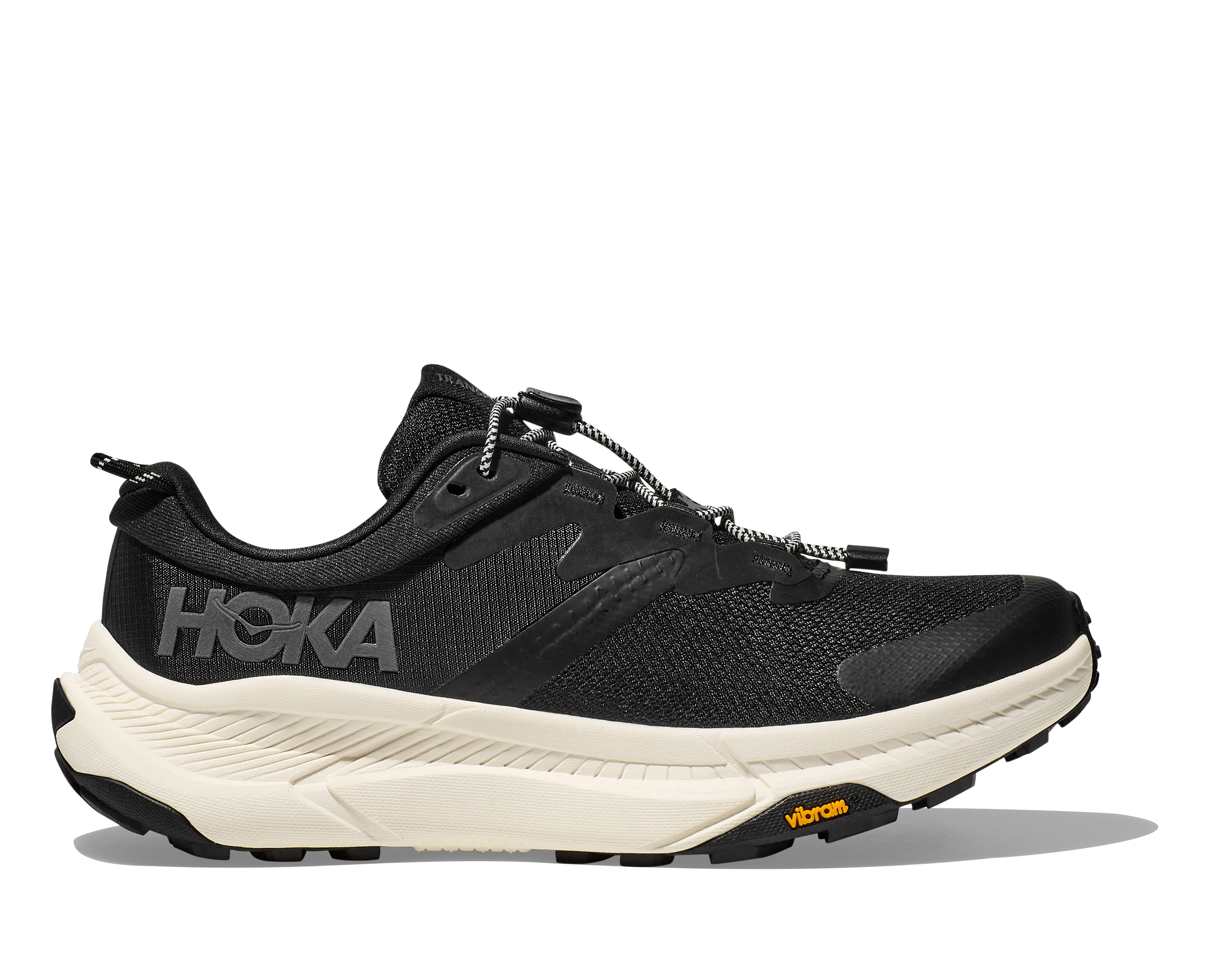 Men's Hoka Transport Color: Black / Alabaster