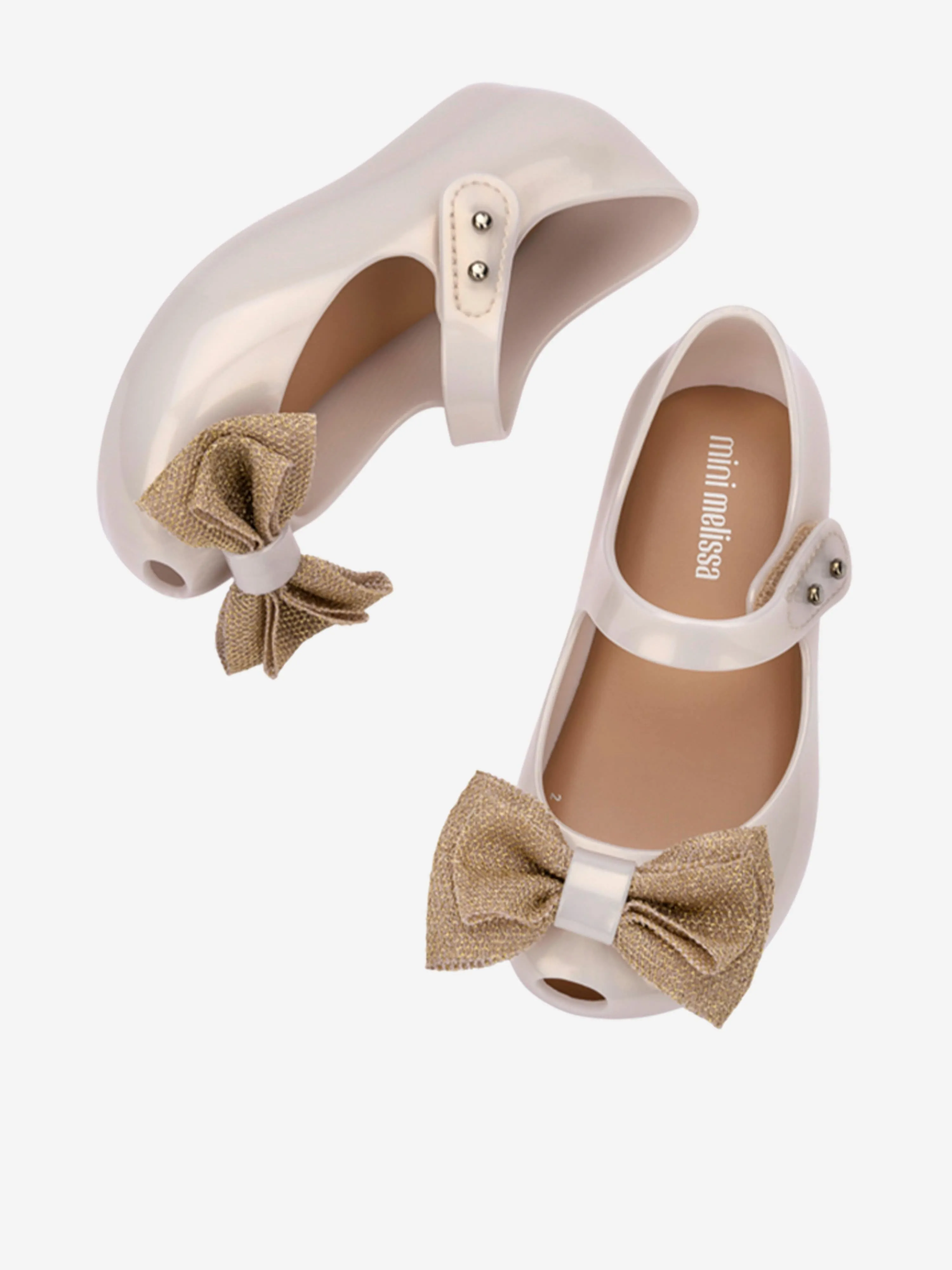 Mini Melissa Girls Ultragirl Sweet XII Shoes in Ivory