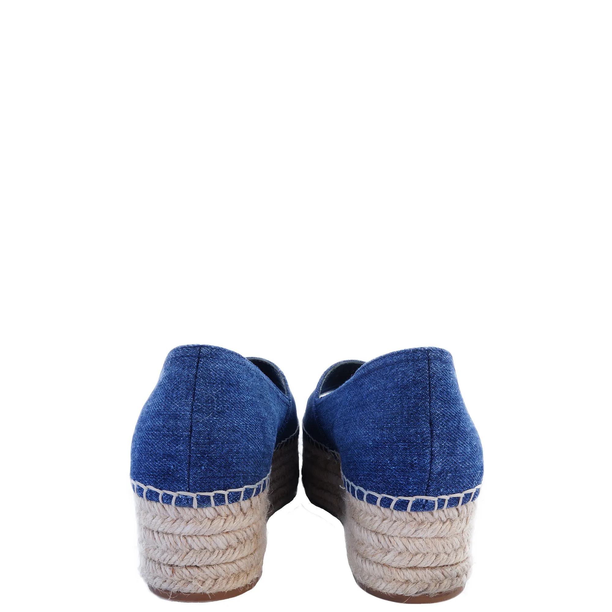 MIU MIU DENIM FLATFORM / PLATFORM ESPADRILLES