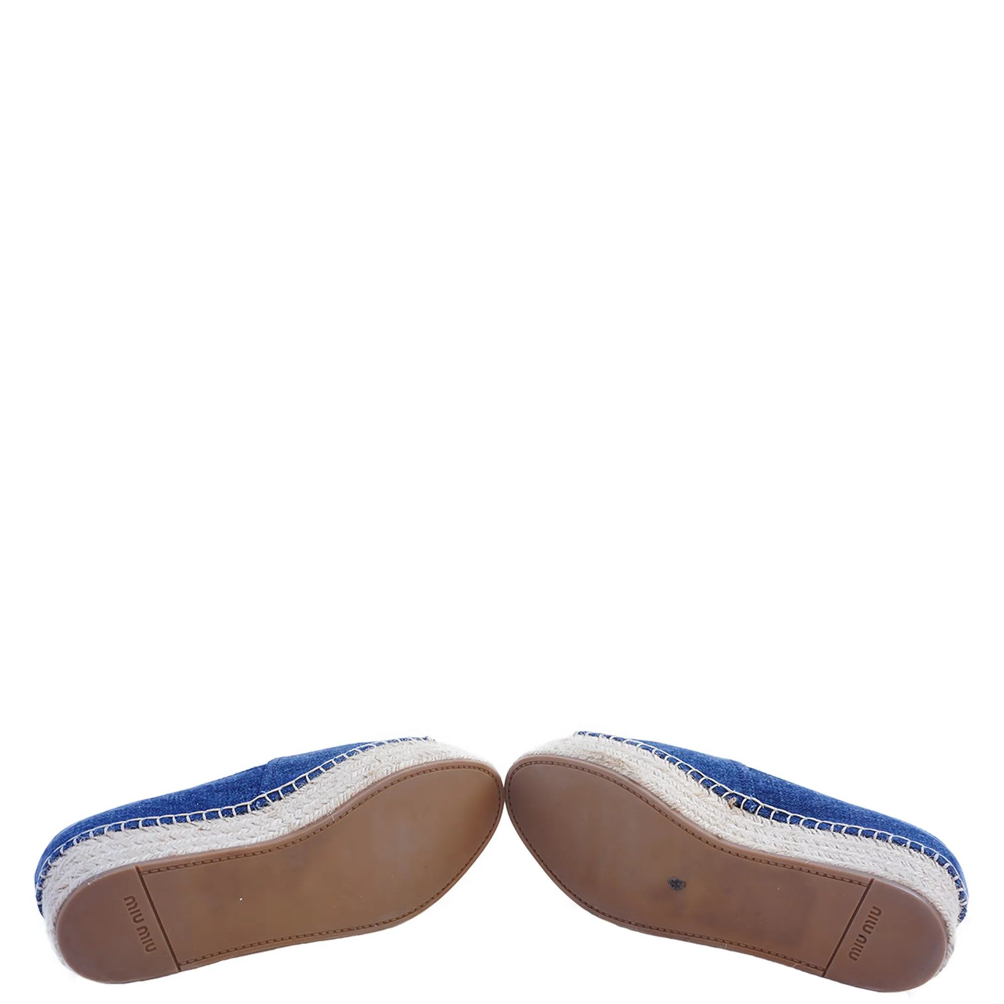 MIU MIU DENIM FLATFORM / PLATFORM ESPADRILLES