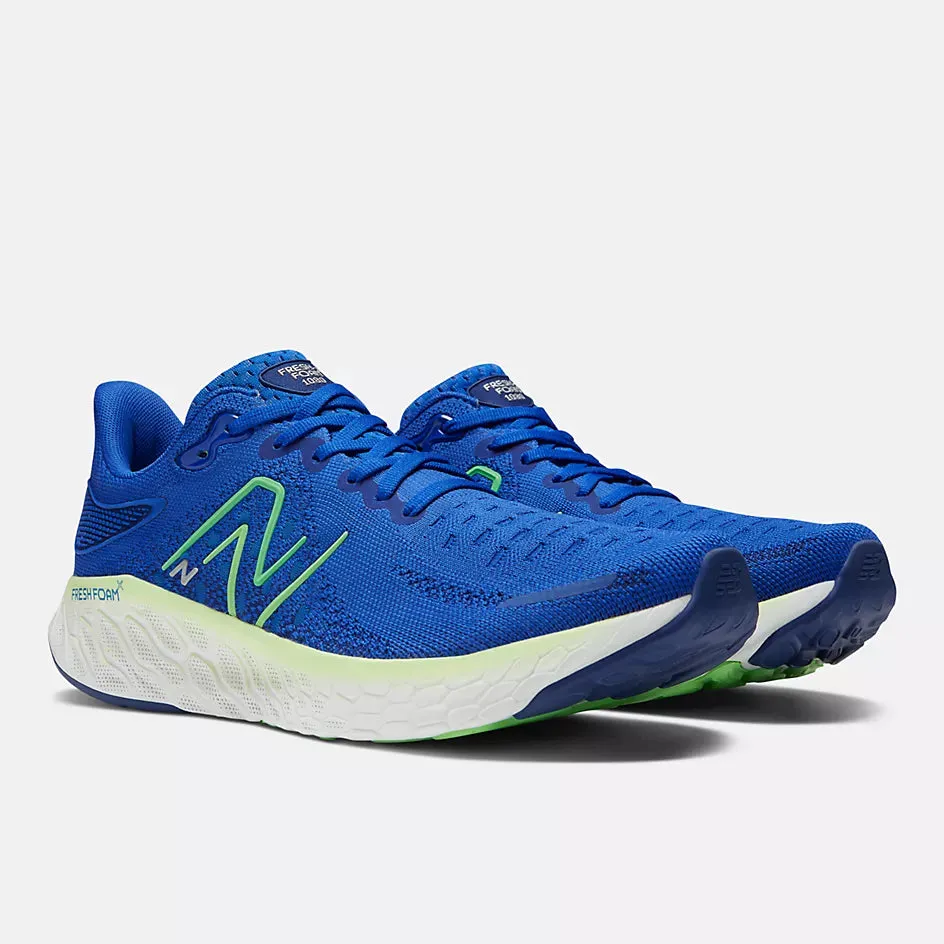 New Balance Mens X 1080v12 Wide- Blue/Green Apple- (M1080S12)