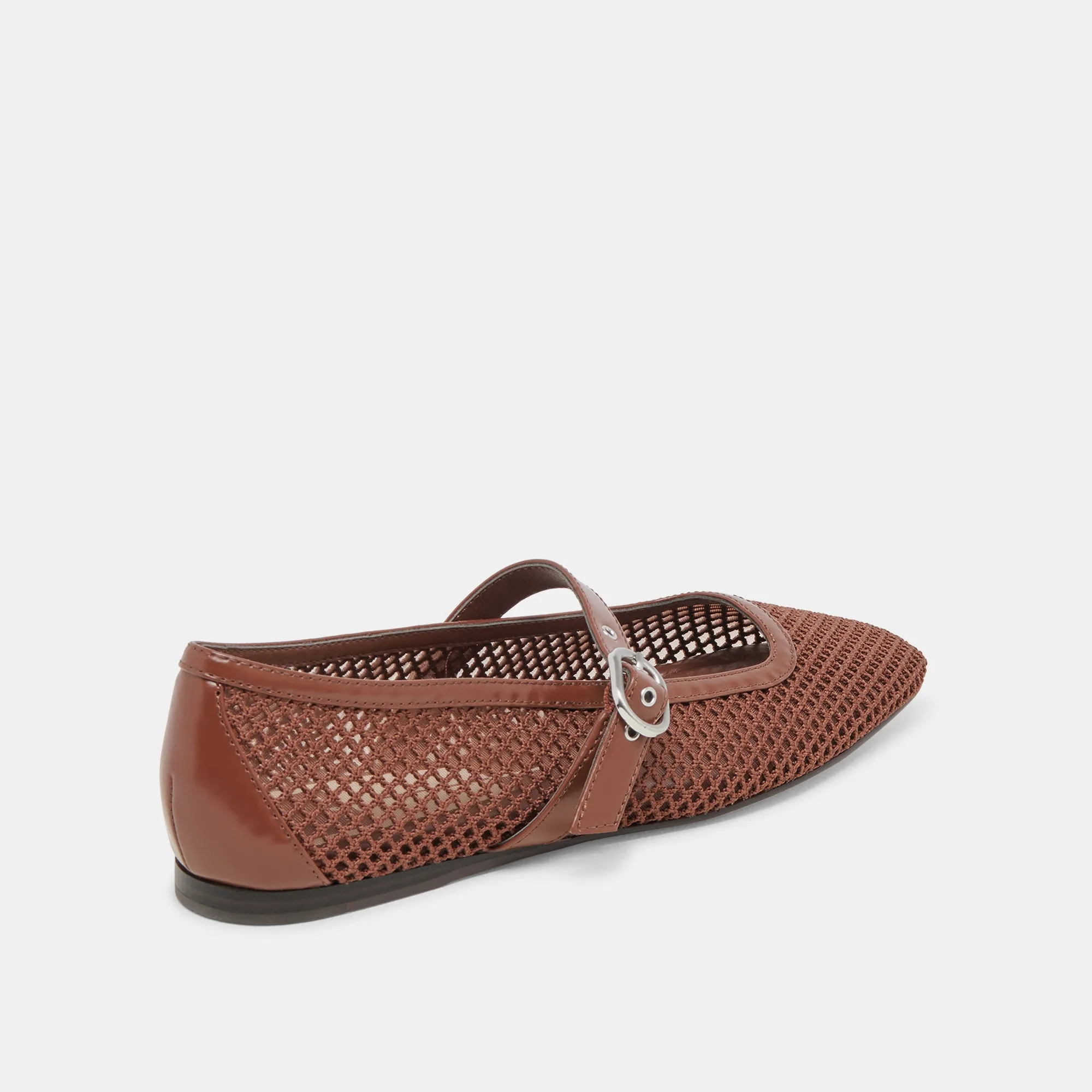 RODNI MESH BALLET FLATS TOFFEE WOVEN MESH