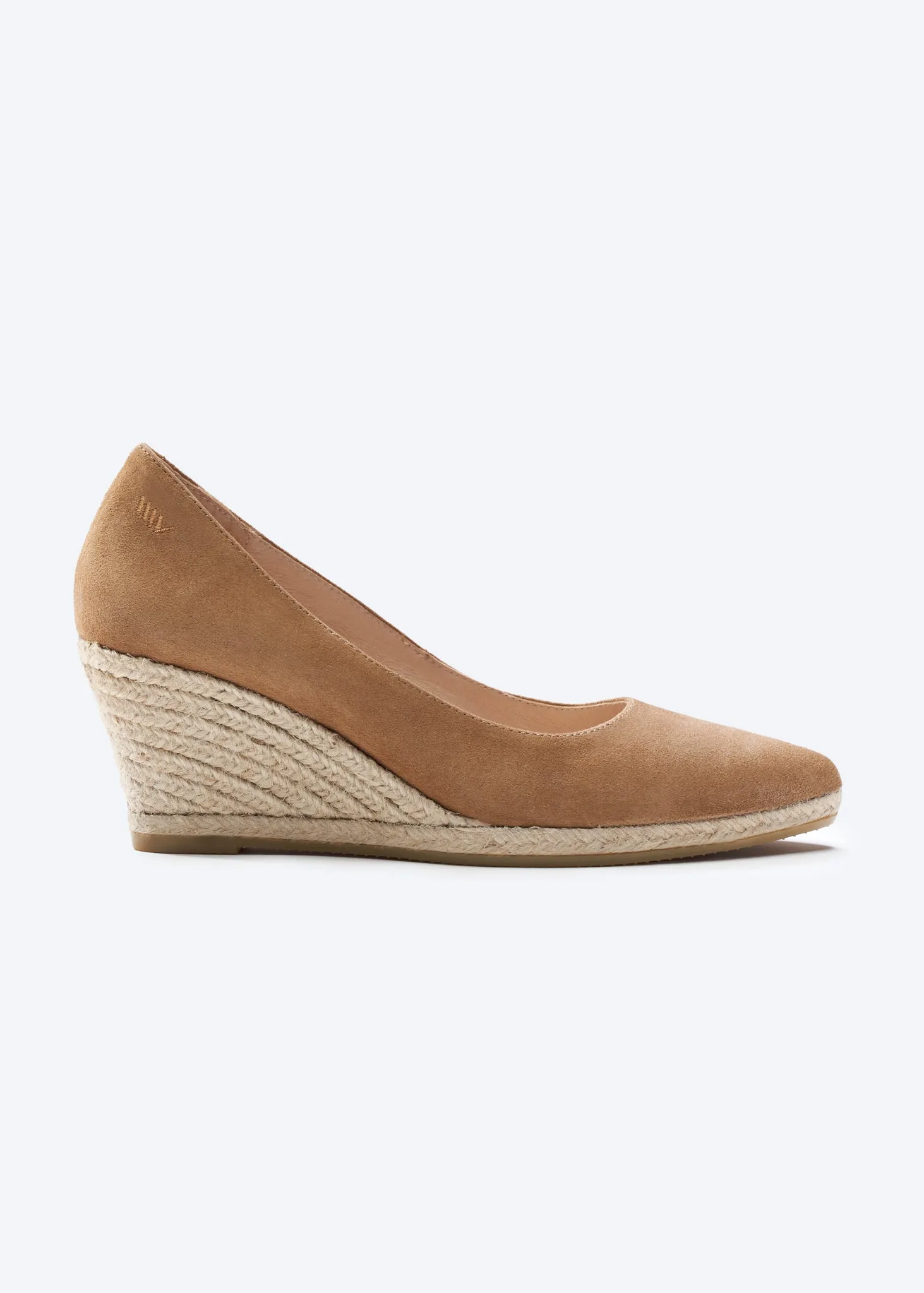 Roses Suede U Cut Espadrille Wedges