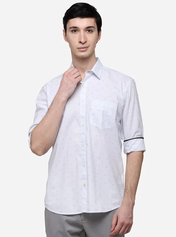 Sky Smart Fit Printed Casual Shirt | Greenfibre