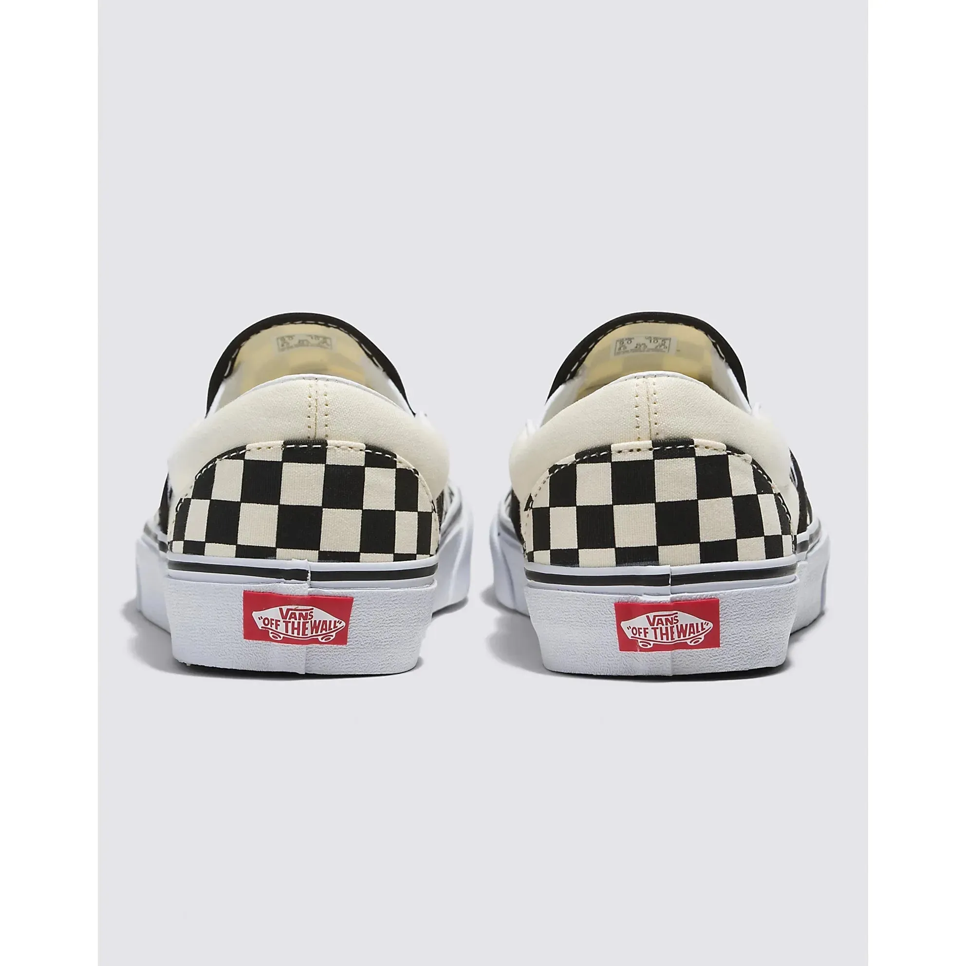 Vans Classic Slip-On Checkerboard Shoe in Black Off White