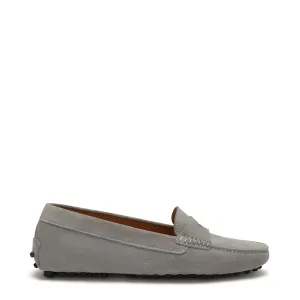 Vendôme Marie grey suede moccasins